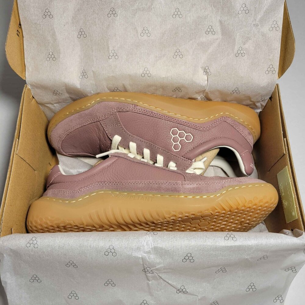 Vivo Barefoot Pink Sneakers with Tan Soles